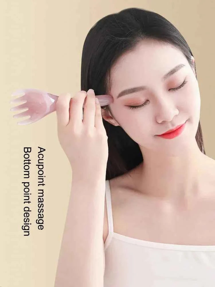 Head Massager Scalp Gua Sha for Body Neck Leg Massage Five-claw Head Scraping Stick Massage Scraping Claw Massage Visage