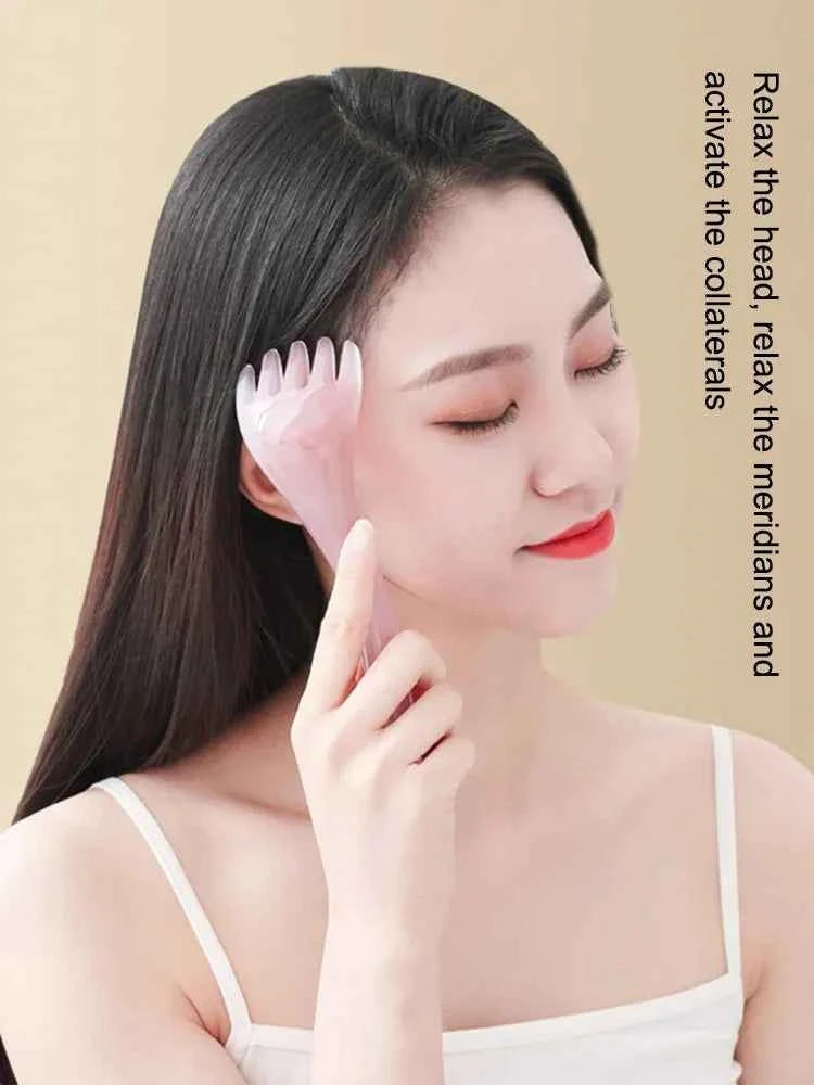 Head Massager Scalp Gua Sha for Body Neck Leg Massage Five-claw Head Scraping Stick Massage Scraping Claw Massage Visage