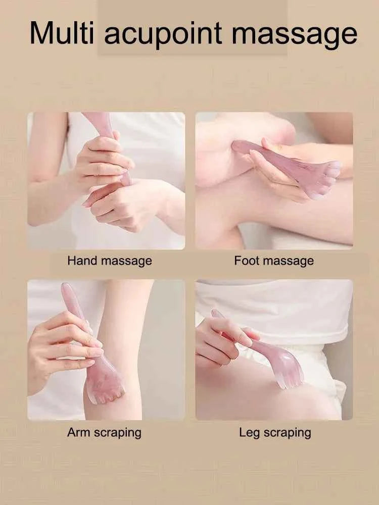 Head Massager Scalp Gua Sha for Body Neck Leg Massage Five-claw Head Scraping Stick Massage Scraping Claw Massage Visage