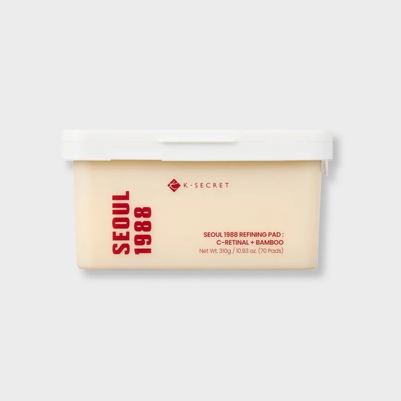 Pads Exfoliants C-Retinal & Bambou Séoul 1988 – Texture Affinée & Pores Resserrés (60 pads)