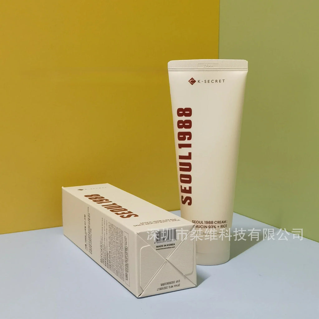 Coffret Skincare Coréen Séoul 1988 – Essence, Crème Yeux Rétinol, Solaire & Nettoyant