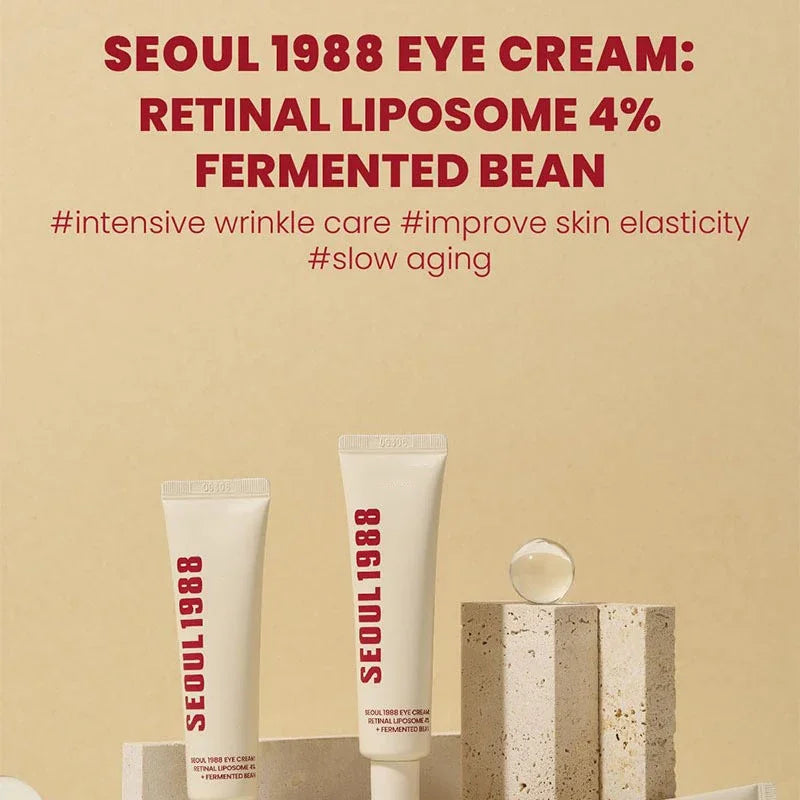 Crème Contour des Yeux Rétinol 4% Séoul 1988 – Anti-Cernes, Anti-Rides & Raffermissante