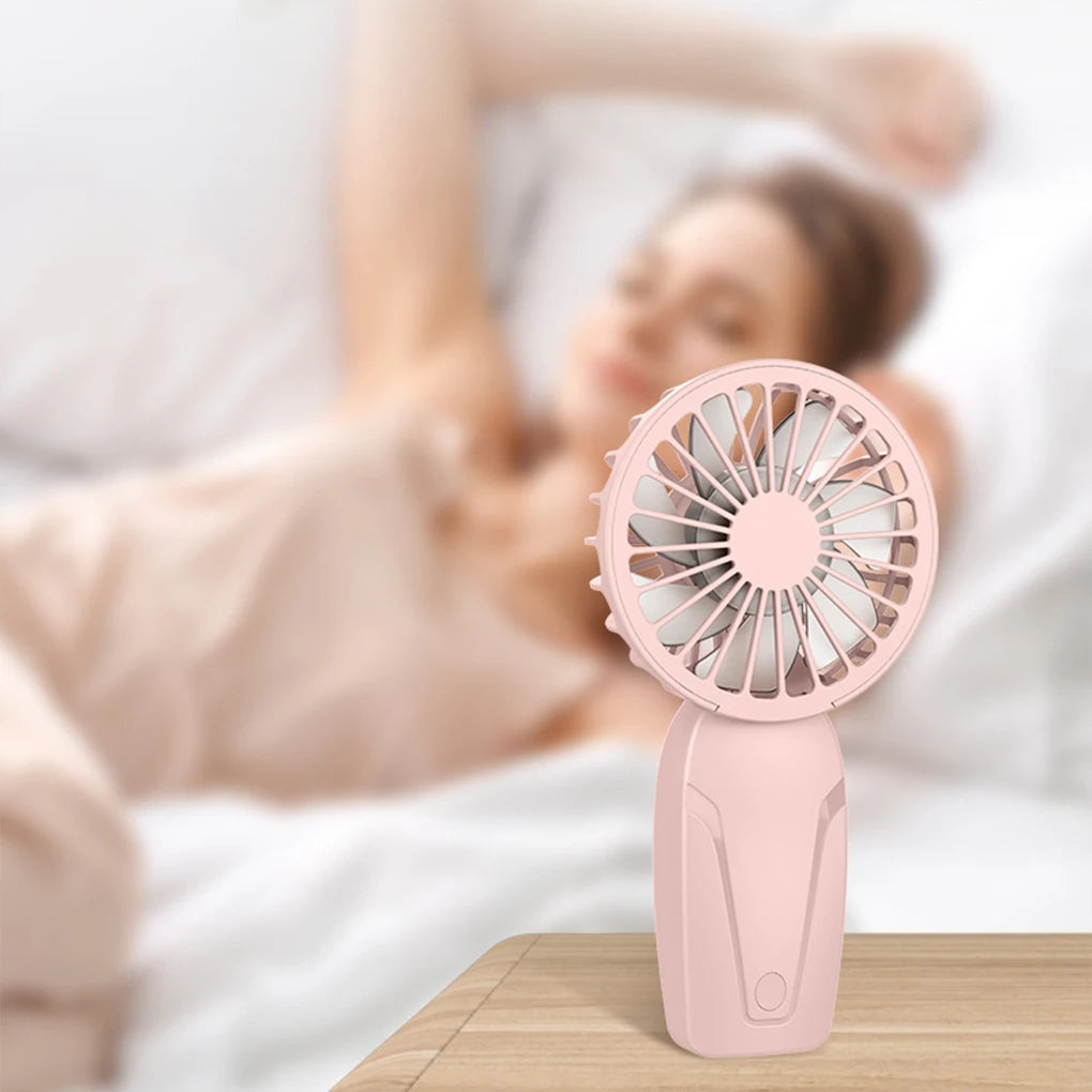 Mycops Portable Mini Fan – USB Rechargeable, Ultra-Quiet & Compact