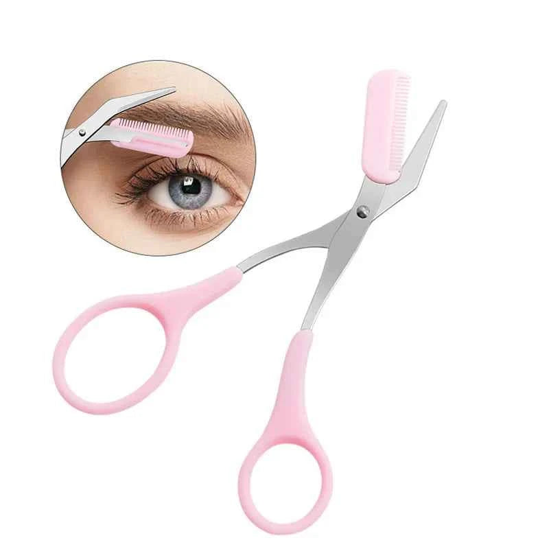 Ciseaux à cils Stainless Steel Safe Anti-scratch Trimmer for Beginners Crescent Sharp Beauty Tool Multi-color