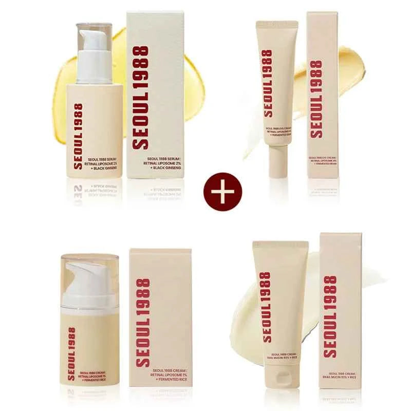 Séoul 1988 Coffret Sérum Crème Yeux et Visage au Rétinol et Ginseng