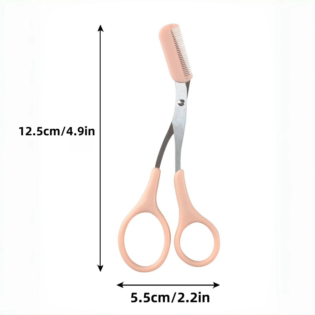 Ciseaux à cils Stainless Steel Safe Anti-scratch Trimmer for Beginners Crescent Sharp Beauty Tool Multi-color - Mycops