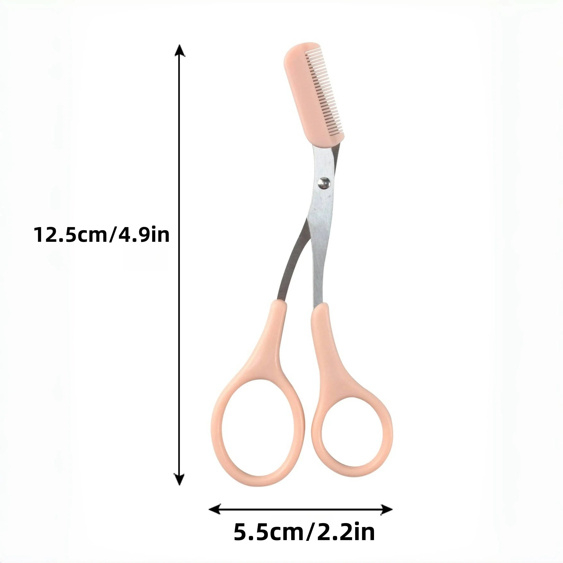 Ciseaux à cils Stainless Steel Safe Anti-scratch Trimmer for Beginners Crescent Sharp Beauty Tool Multi-color - Mycops